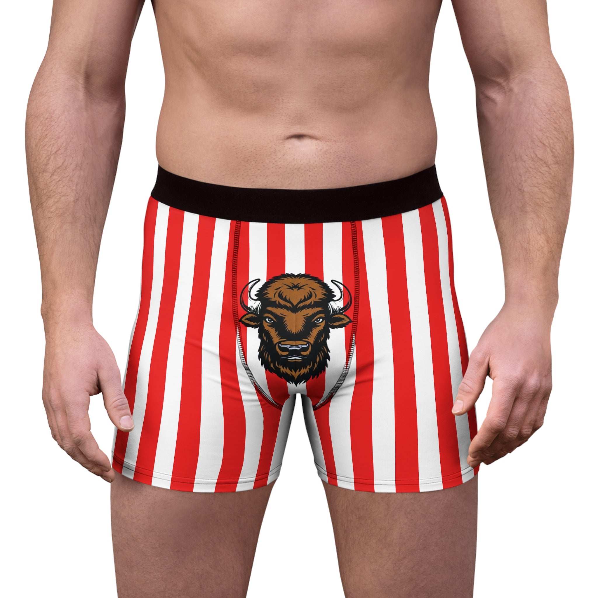 (LIMITED EDITION) Hoosier Bisons Striped Game Day Briefs