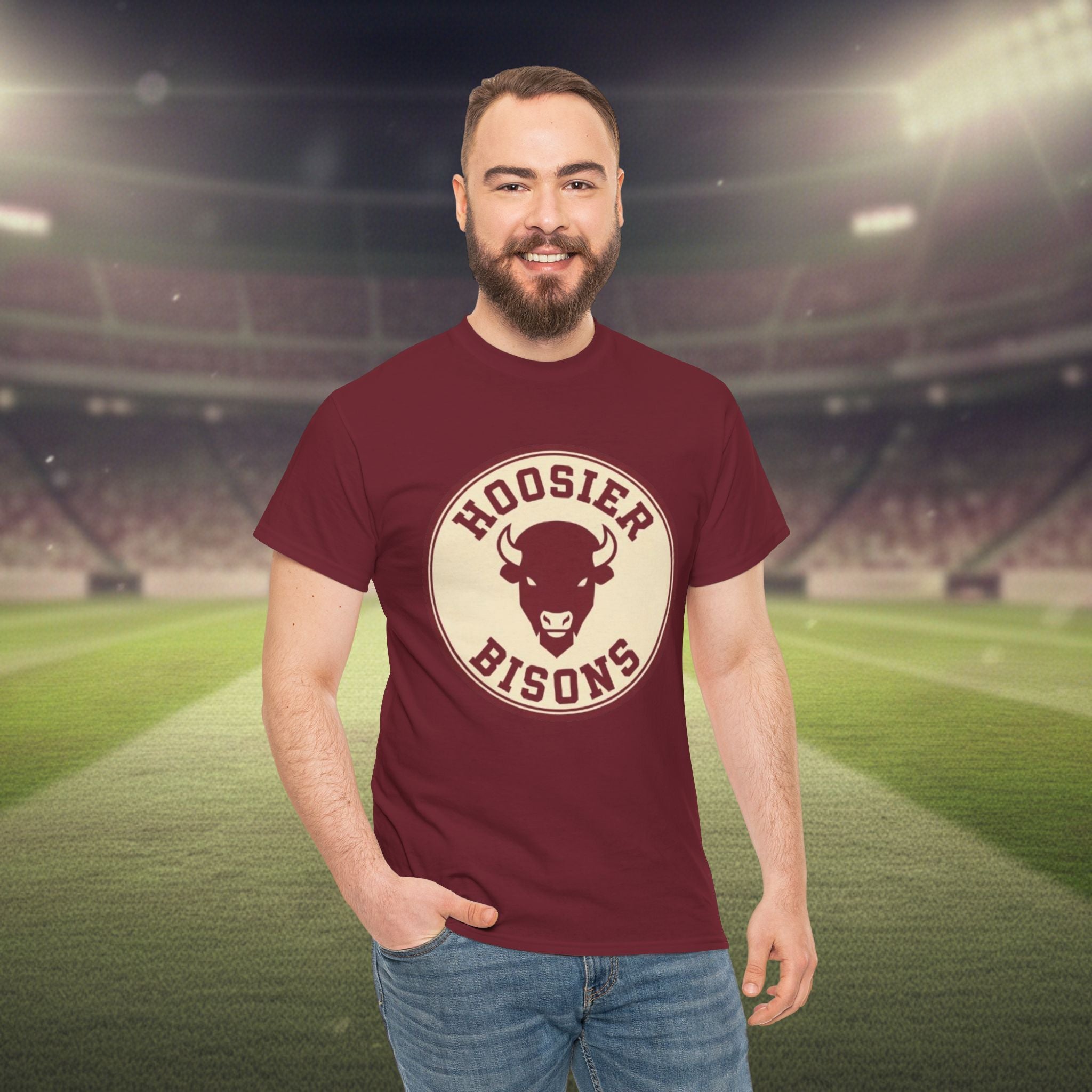Hoosier Bisons Brand tee