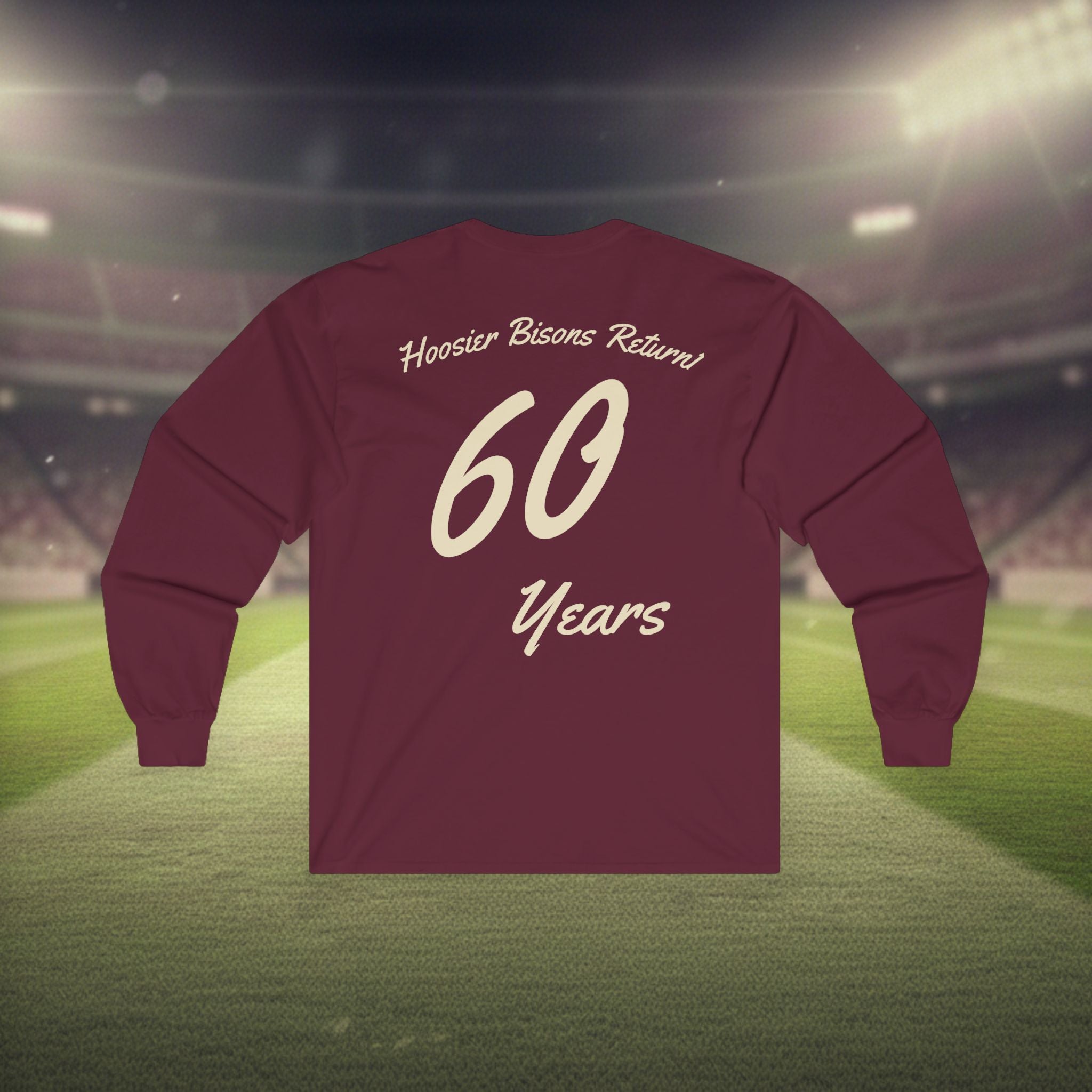 Hoosier Bisons Return Vintage Long Sleeve Tee